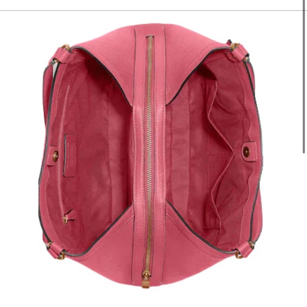 NWOT Coach Fuchsia Leather Kristy Shoulder Bag - Strawberry Haze - Picture 4 of 5